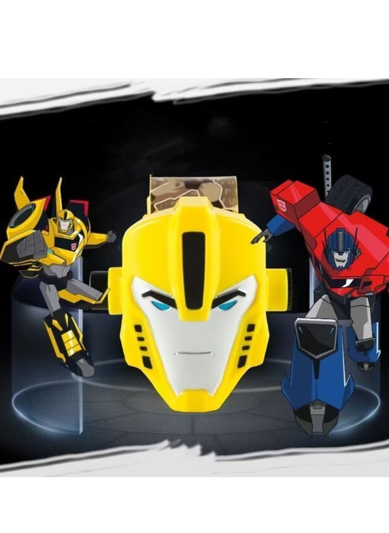 null - Kids Watch with Transformers 24 Projection Patterns Cartoons Kids Digital Wrist Watch Toys with Adjustable Strap Projector Watch-Bumblebee - Image 1