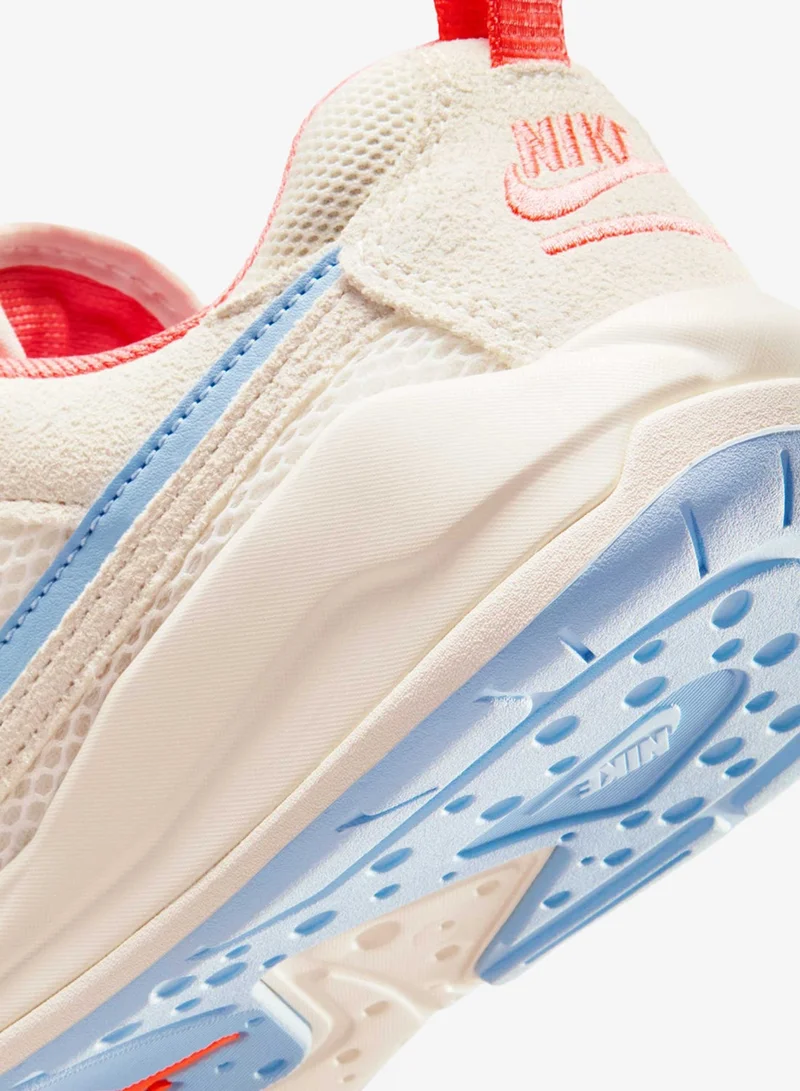 Jordan Pale Ivory / Sky Blue / Coral Paneled Lace-Up Sneaker  | Best Price UAE