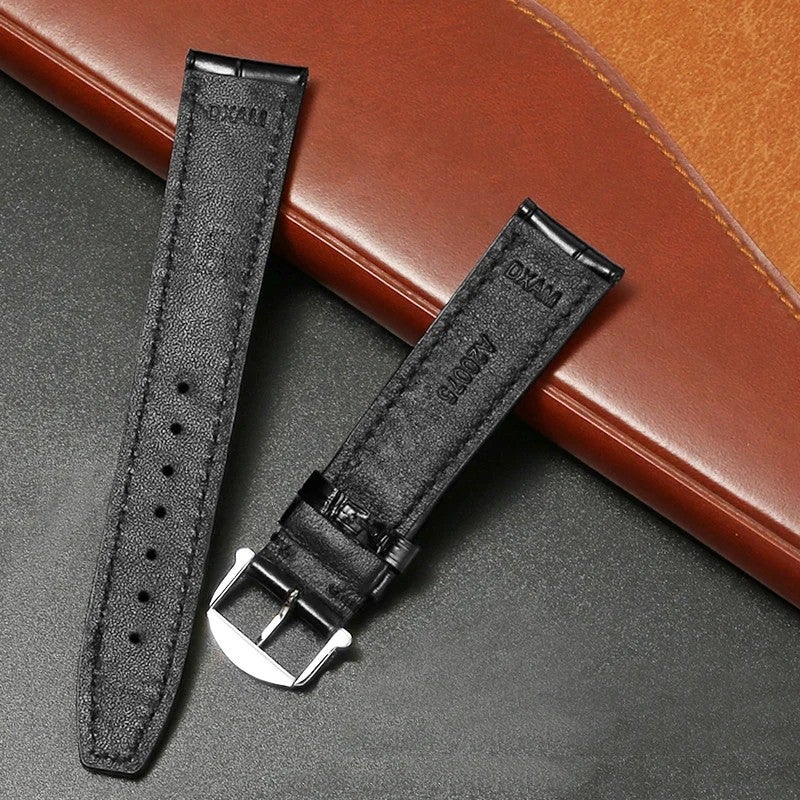 Bluejw Leather Watch Band Replacement for IWC Big Pilot and Portofino – Classic Alligator Texture Genuine Leather Strap - Image 3