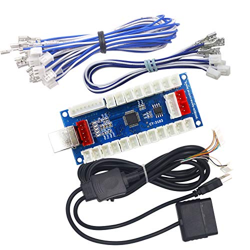 SJ@JX SJJX Arcade Controller Zero Delay Encoder PCB Board Arcade DIY Kit Joystick Button 5V Power for PC Raspberry Pi Android PS2 PS3 - Image 1