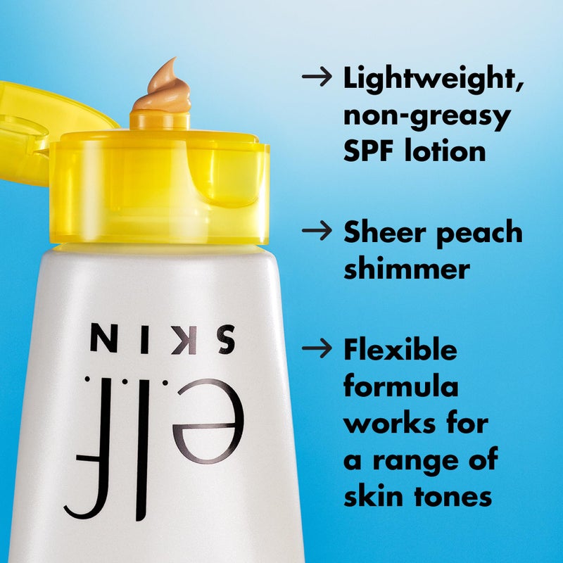 elf e.l.f. SKIN Suntouchable Whoa Glow SPF 30 Mini, Sunscreen & Makeup Primer For A Glowy Finish, Made With Hyaluronic Acid, Vegan & Cruelty-Free, Sunbeam - Image 5