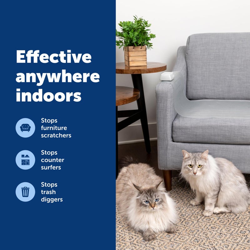 PetSafe ScatMat Indoor Pet Training Mats - Helps Prevent Furniture Climbing - Adjustable Correction Mat - Touch-Activated Design - LCD Pet Mat Controller - Battery Operated - Medium, 30" x 16" - Image 5