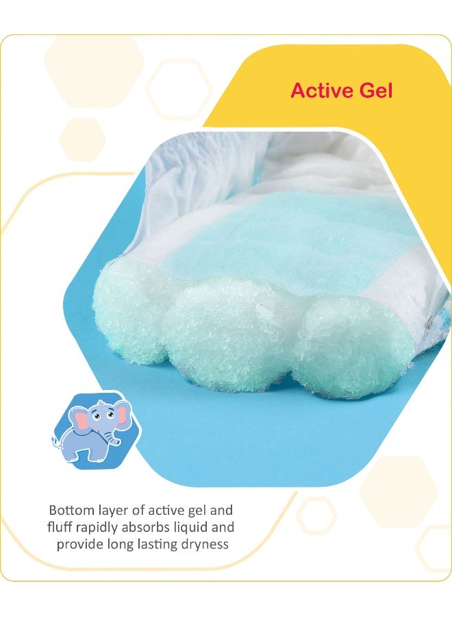 babyhug حفاضات بأسلوب السروال المتقدم حجم 2 - 84 قطعة - Image 5