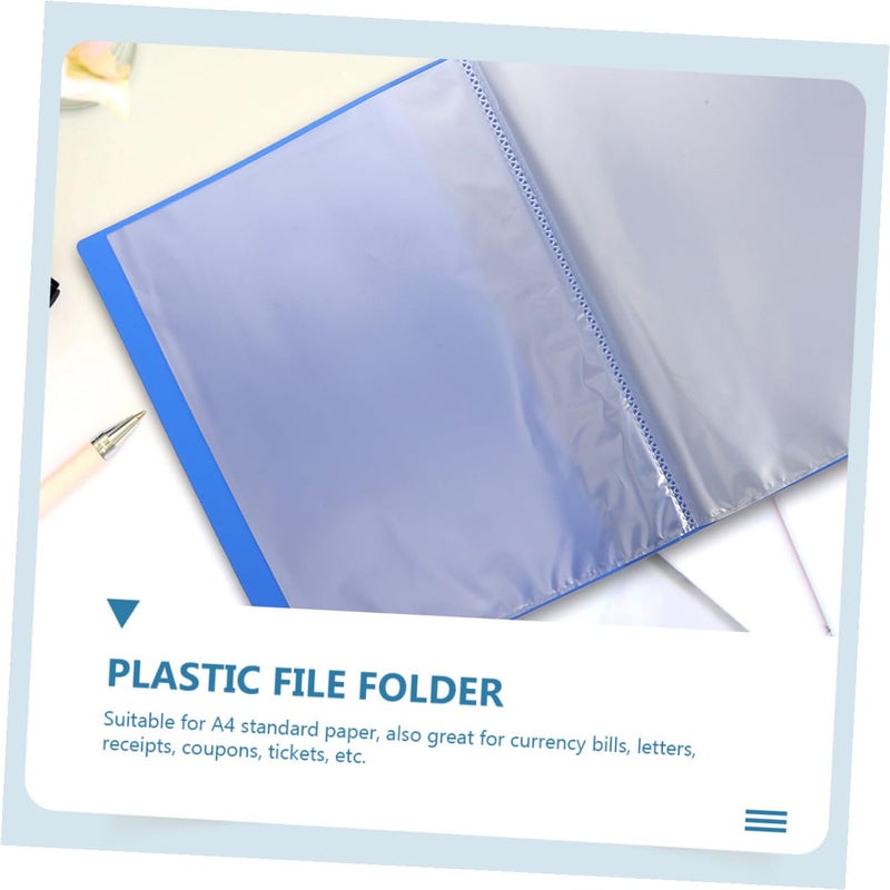 Plastic Document Folder with Pockets for Tax Bills Contracts Office Supplies - Image 4