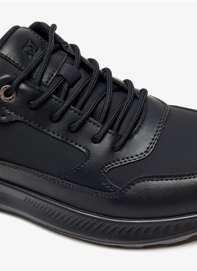 DUCHINI Men's Solid Sneakers with Lace-Up Closure  - Image 5
