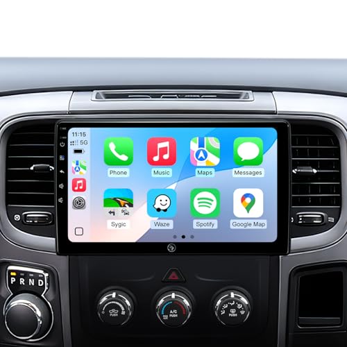 AINAVIGO 10.2inch Car Radio Stereo for Dodge Ram Pickup 1500 2500 3500 2013 2014 2015 2016 2017 2018 Wireless CarPlay & Android Auto, HD Touchscreen, Android 13, GPS Navigation, HD Backup Camera - Image 1
