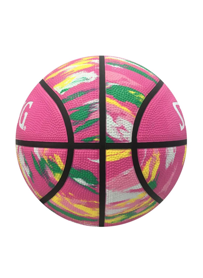 SPALDING Rubber No.7 Graffiti Outdoor Flower Ball Cool Street Basketball  - Image 2