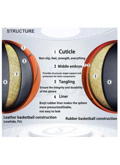SPALDING Rubber No.7 Graffiti Outdoor Flower Ball Cool Street Basketball  - Image 5