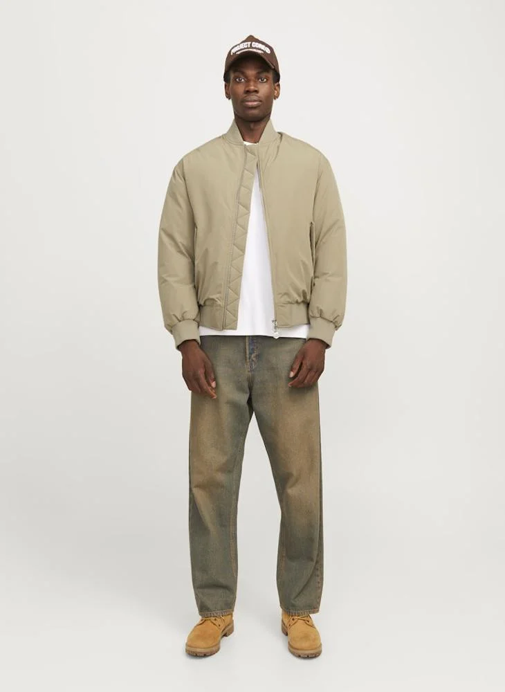 JACK & JONES Zip Through Pocket Detail Jacket