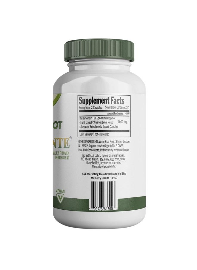 Logic Nutra Citrus Bergamot Capsules 1 000 Mg Per Serving (2) 60 Capsules (Patented Bergamonte Vegan)  - Image 3