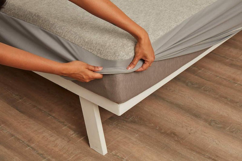 Wakefit 100% Waterproof Premium Cotton Mattress Protector | Breathable and Hypoallergenic Ultra Soft Fitted Bed Protector 78"x36" - Single, Grey - Image 1