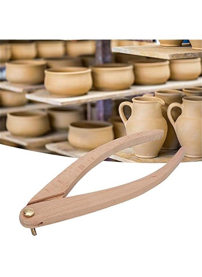 Generic - Pottery Tools, Measuring Tool Pottery Tools for Ceramic Measurement Caliper Wooden Ruler Positioning Distance (10 inch Wooden Caliper) - Image 1