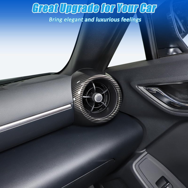 JONKOKO Carbon Fiber Style ABS Car Front Side Air Conditioning Vent Outlet Cover 2pcs for Subaru BRZ Toyota 86 2022 - Image 4