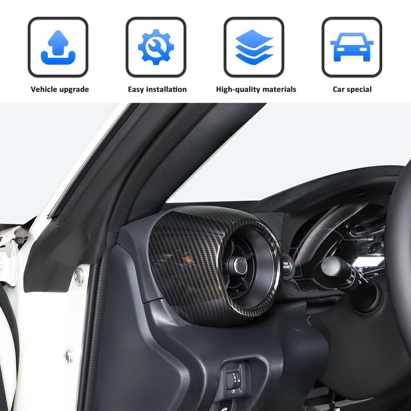 JONKOKO Carbon Fiber Style ABS Car Front Side Air Conditioning Vent Outlet Cover 2pcs for Subaru BRZ Toyota 86 2022 - Image 5