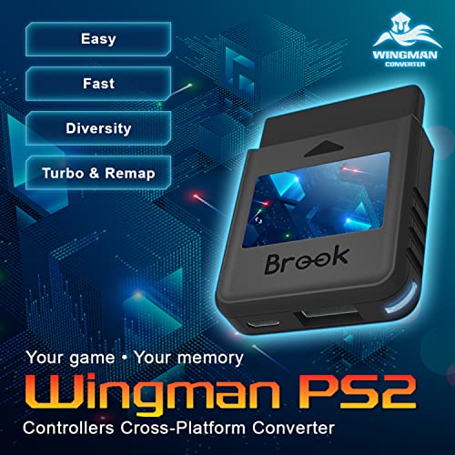 Mcbazel Brook Wingman PS2 Converter Game Controller Adapter for Xbox 360/Xbox One/XSX|S/Xbox Elite 1&2/PS5/PS4/PS3/Switch Pro to PS2/PS/PS Classic, Plug and Play, Low Latency Gaming Accessory - Image 4