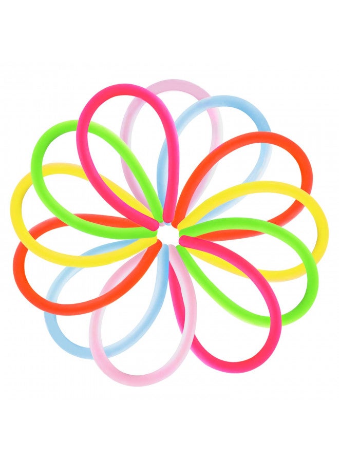 Super Z Outlet Stretchy Jelly String Noodles Thin Rubber Fidget Sensory Toys Set (9.5" to 5 Feet) Calming Relaxing Children Birthday Party Favors and Prizes (12 Pack) - Image 4