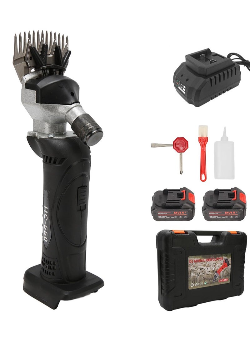 Aikanbo - Cordless Wool Shear With 6-Speed Fast And Slow Shifting 2600 Rpm Professional Rechargeable Shearer 21v For Shaving Sheep, Goats, Cows And Other Farm Animals With 2 Lithium Battery - Image 1