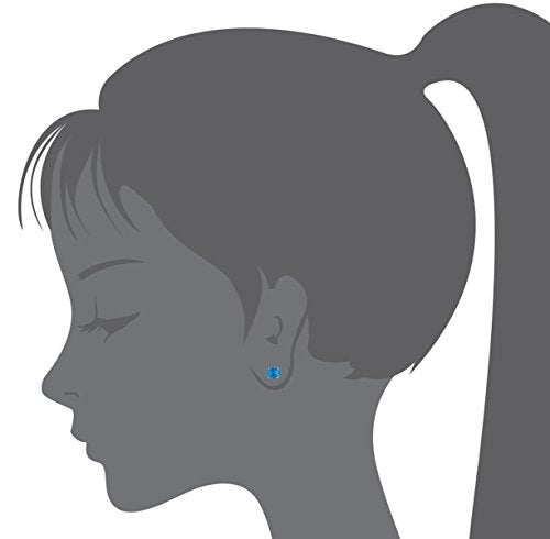 Lovearing 925 Sterling Silver Rhodium Plated 4mm Cubic Zirconia Stud Screwback Baby Girls Earrings - Image 3