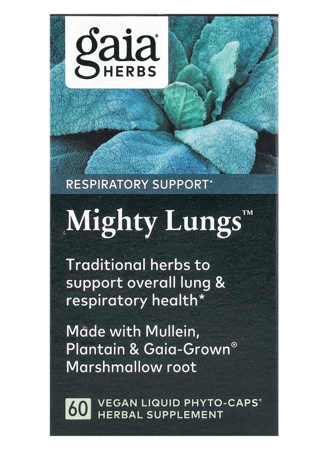 Gaia Herbs Mighty Lungs™ 60 Vegan Liquid Phyto-Caps 