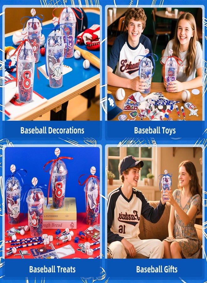 LiYiQ 247 Pcs Baseball Party Supplies Return Gifts for Party, Student Stationery Gifts from Teacher Rewards Prizes, Pencil Erasers Notebooks Stickers for Baseball Classroom Birthday - Image 5