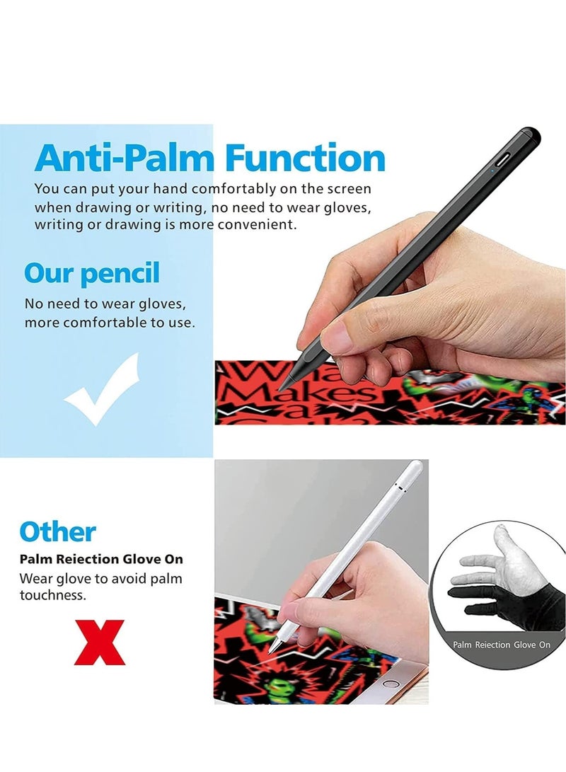Stylus Pen for iPad with Palm Rejection,Tilt Sensitive & Magnetic, iPad Pen Compatible with 2018-2023 Apple iPad 10/9/8, iPad Air 5/4/3,iPad Pro 11/12.9 iPad Mini 6/5,(Alternative of Apple Pencil)  - Image 4