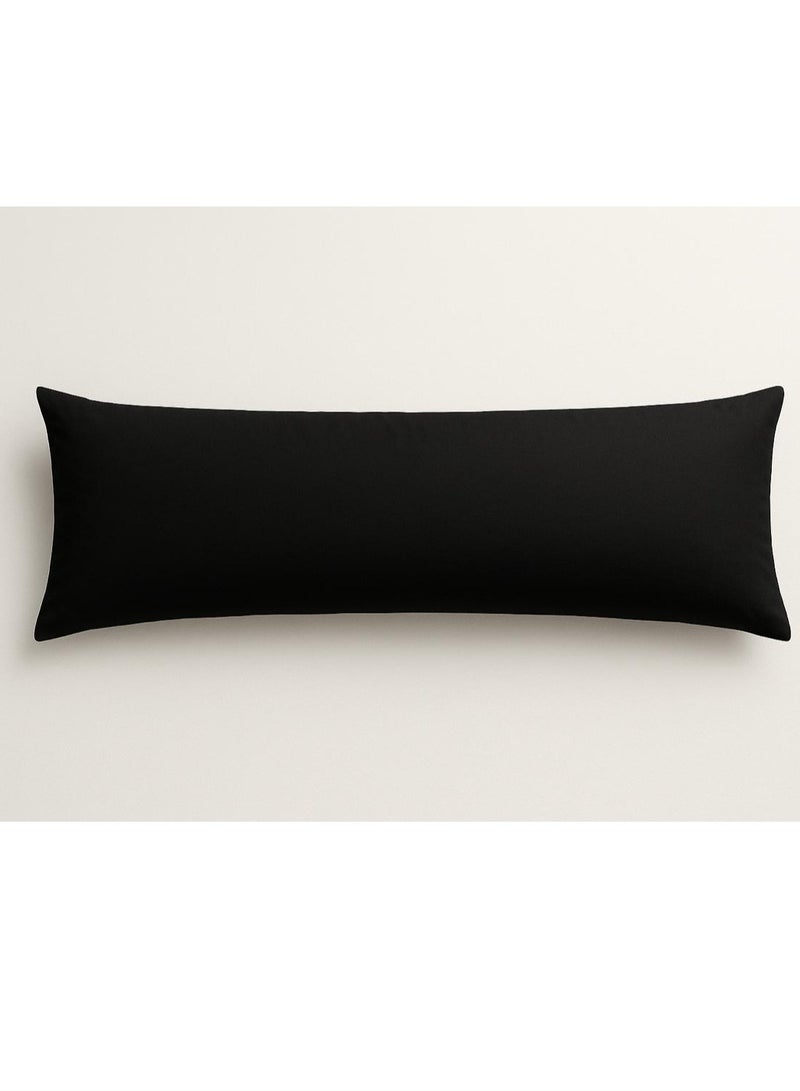 يارلن-كيس وسادة طويل 180*45 , اسود