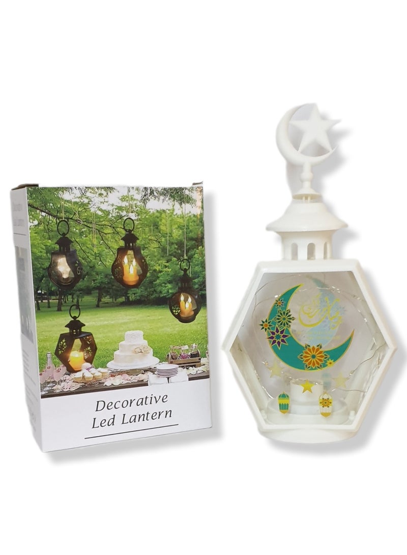 Al Zaabiah Decorative LED Lantern Outdoor – 27.50 × 14 cm | Ramadan & Eid Festive Lighting - Image 4
