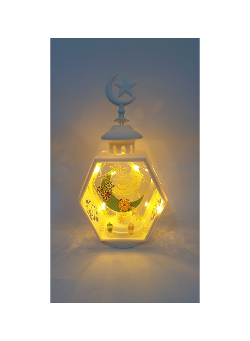 Al Zaabiah Decorative LED Lantern Outdoor – 27.50 × 14 cm | Ramadan & Eid Festive Lighting - Image 5