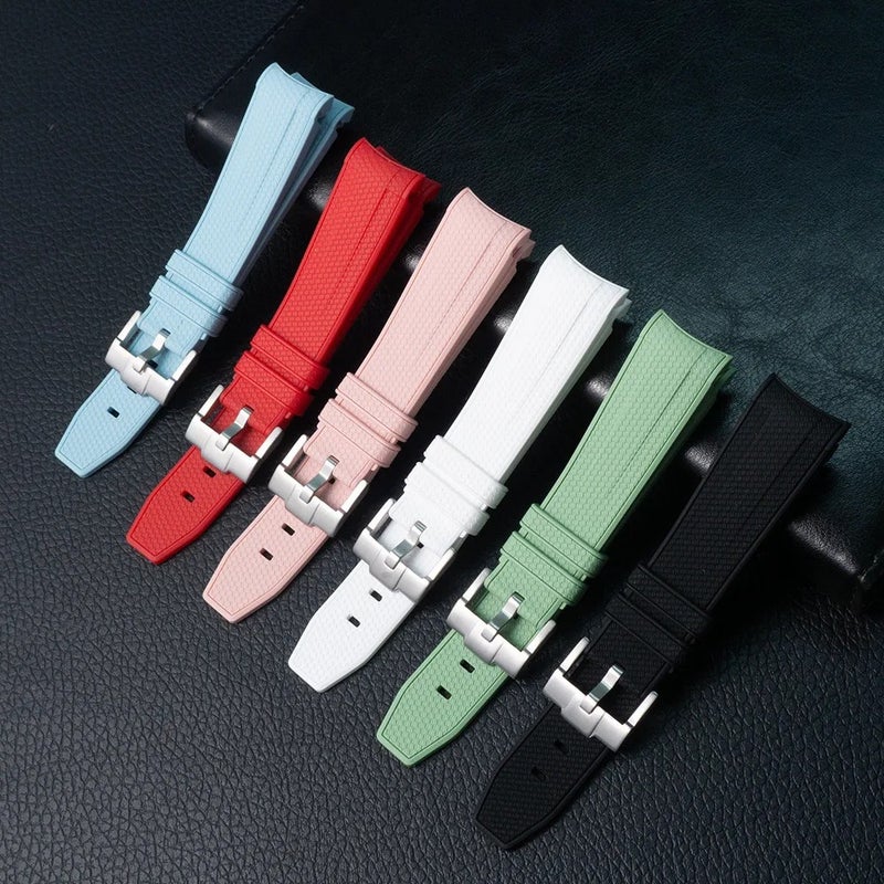 Bluejw Premium 20mm Carbon Fiber Silicone Watch Band Replacement for Omeg-a S-watch Moonwatch Hot Selling Watch Strap - Image 3