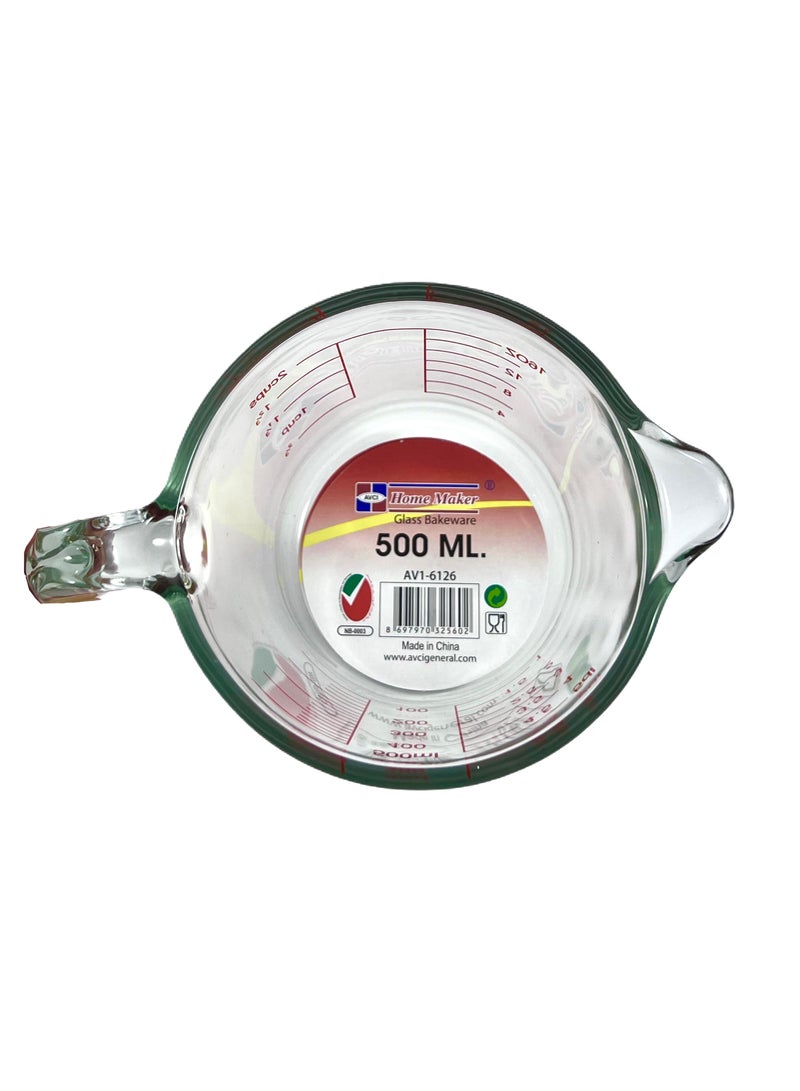 Homemaker Glass Measuring Cup, 500 Ml Capacity - Image 4