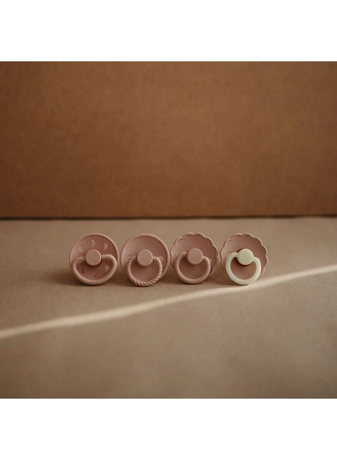 FRIGG لهاية أطفال طبيعية من مطاط ديسي نايت؛ مصنوعة في الدنمارك؛ خالية من BPA (وردي؛ كريمي 0-6 أشهر) عبوة 2 - Image 4