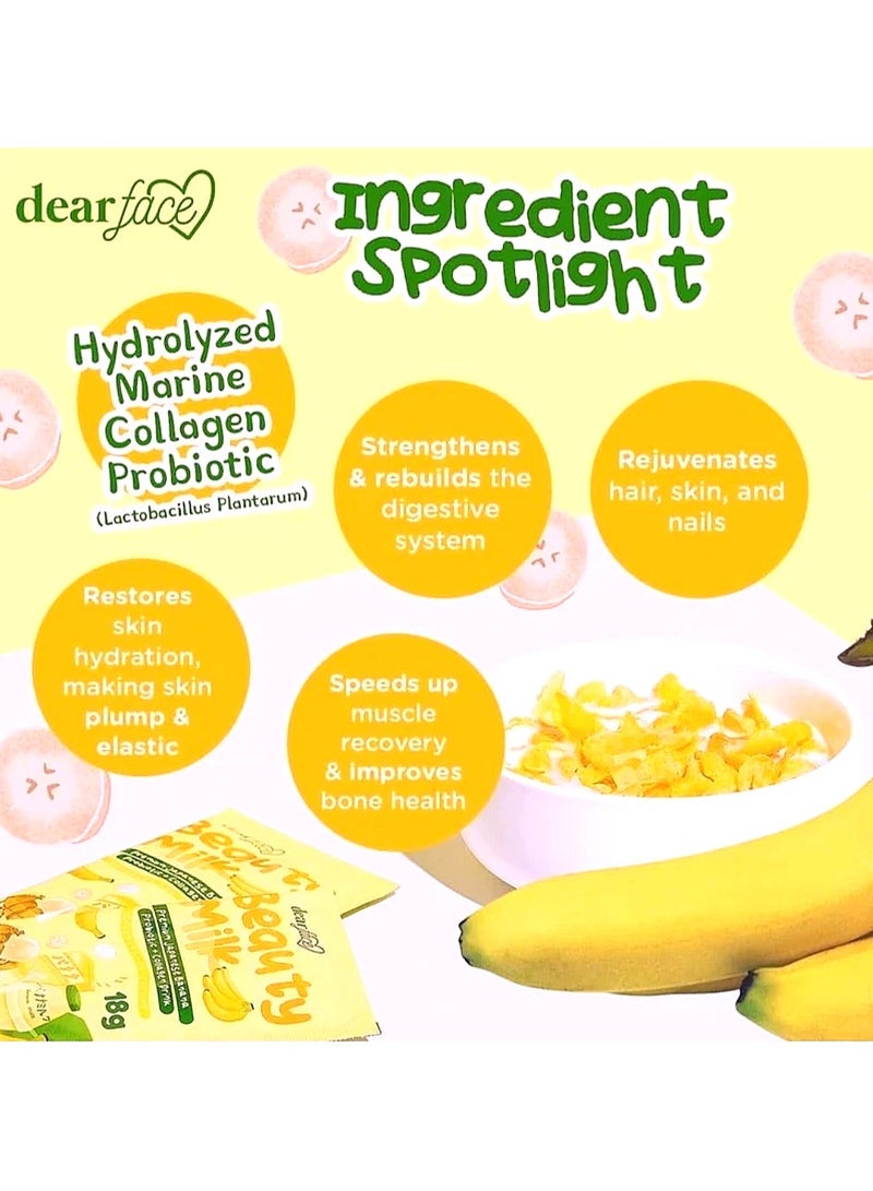 dear face Beauty Milk Premium Japanese Banana Probiotic + Collagen Drink - Image 2