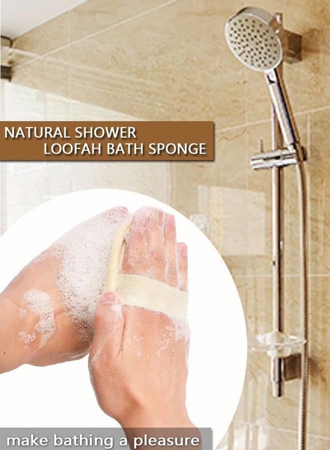 وهاواي 6PCS Natural Loofah Exfoliating Sponge Pads Facial Body Bath Shower Loofah Sponge Pad Exfoliating Scrubber Luffa Brush for Bath and Spa Beige - Image 5