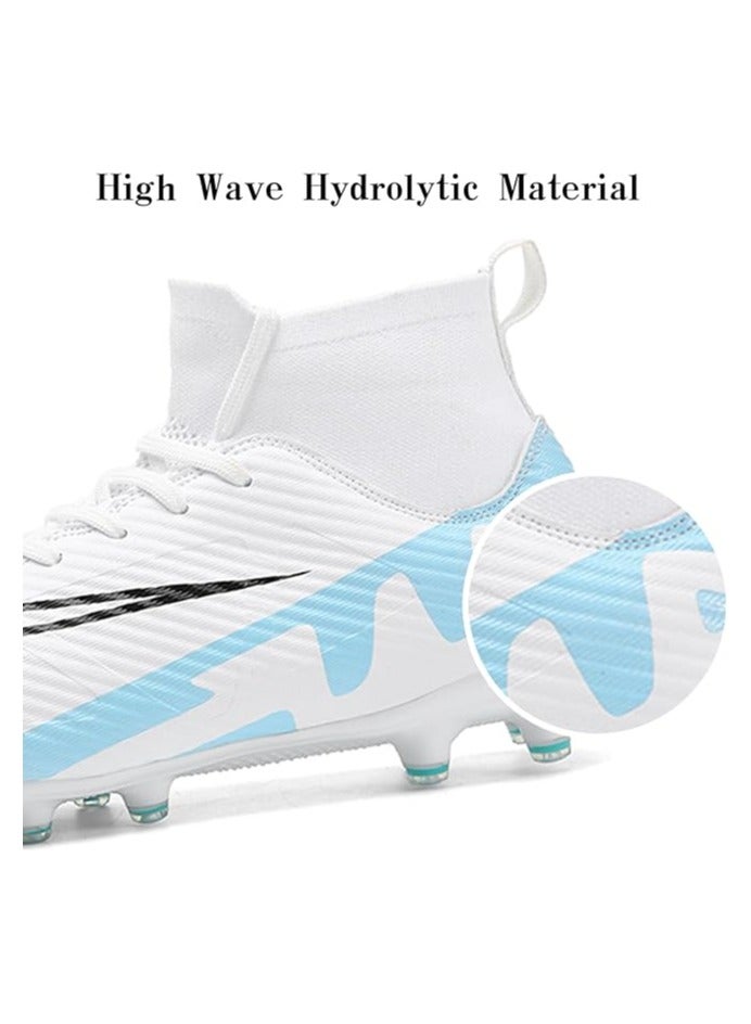 Men’s Soccer Cleats,High-Top Football Boots Professional Training,Turf Outdoor Indoor Comfortable Athletic Big Boy's Sneaker  - Image 3