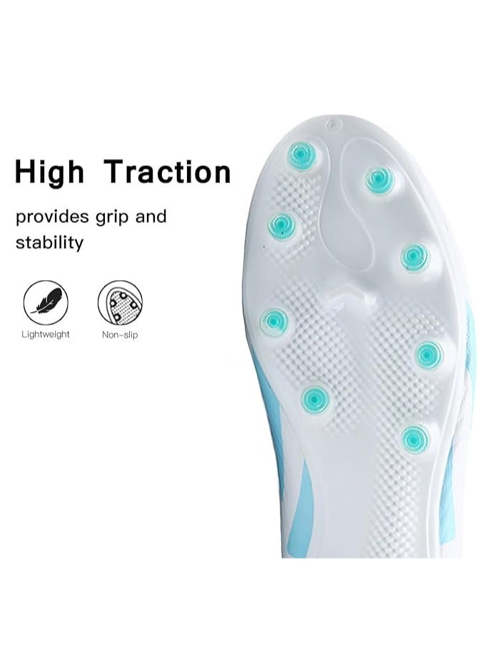 Men’s Soccer Cleats,High-Top Football Boots Professional Training,Turf Outdoor Indoor Comfortable Athletic Big Boy's Sneaker  - Image 4
