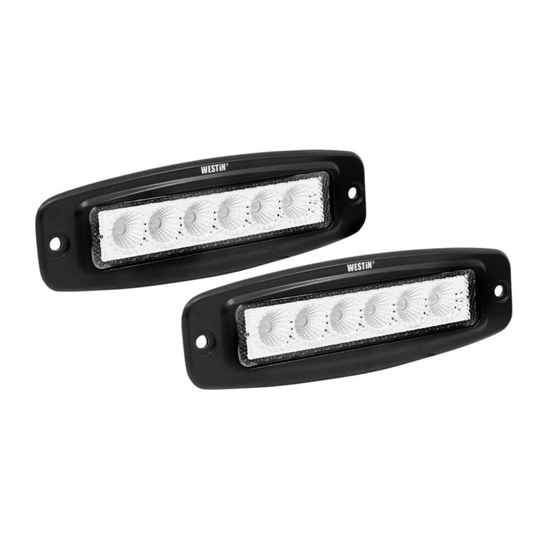 ويستين 091918FM6 FM6 تركيبات ضوء LED مسطحة صف واحد 6x3W بريدجلوكس مع مجموعة أسلاك منتهية من 2