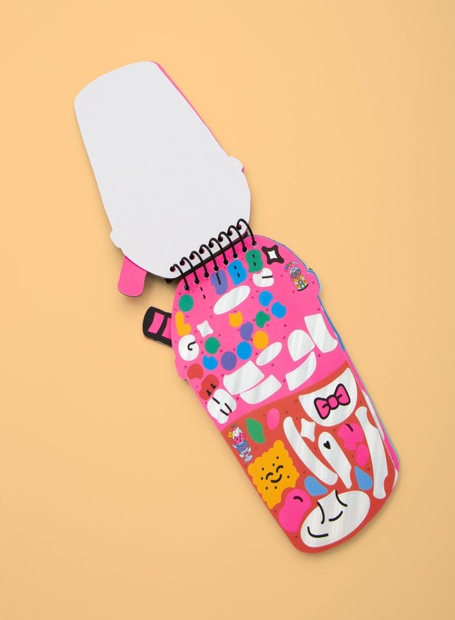 Omy Sticker by Number Book - Bubble Tea - 200 Neon Stickers & 10 Fun Illustrations | Creative Activity for Kids Ages 6+ - Image 3