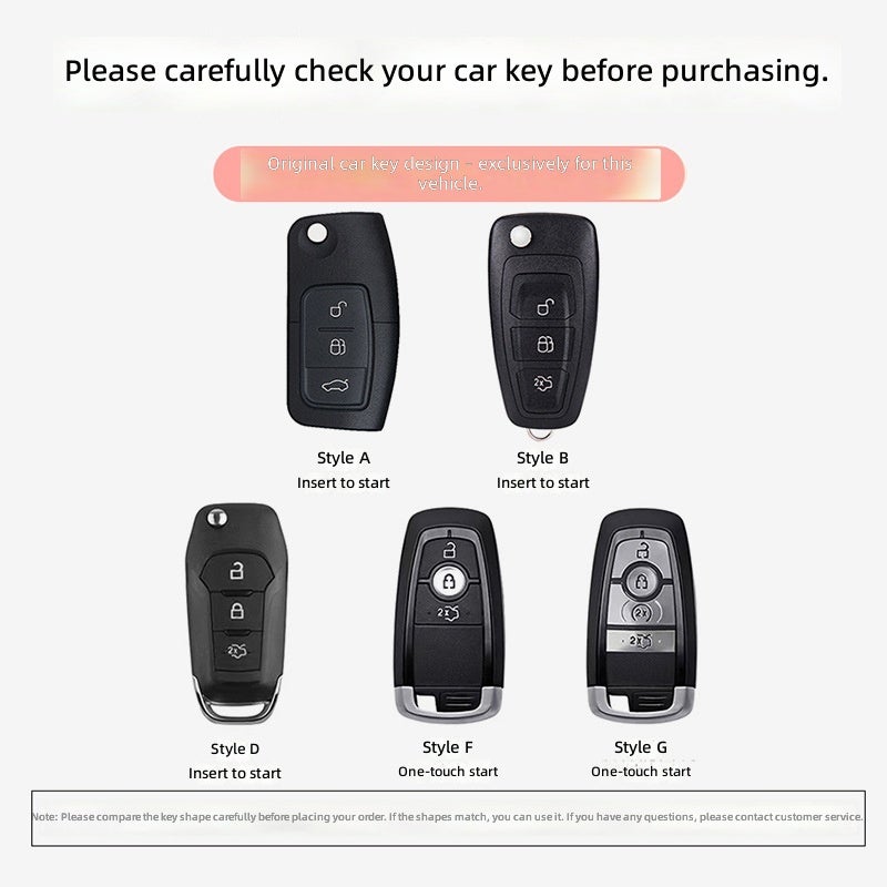 Ford Key Case for Focus, Mondeo, Edge, Fusion, Explorer, Fiesta, and other models - Women's Style - Image 2