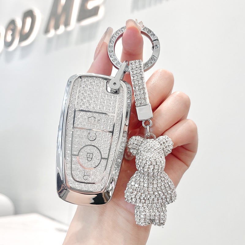 Ford Key Case for Focus, Mondeo, Edge, Fusion, Explorer, Fiesta, and other models - Women's Style - Image 1