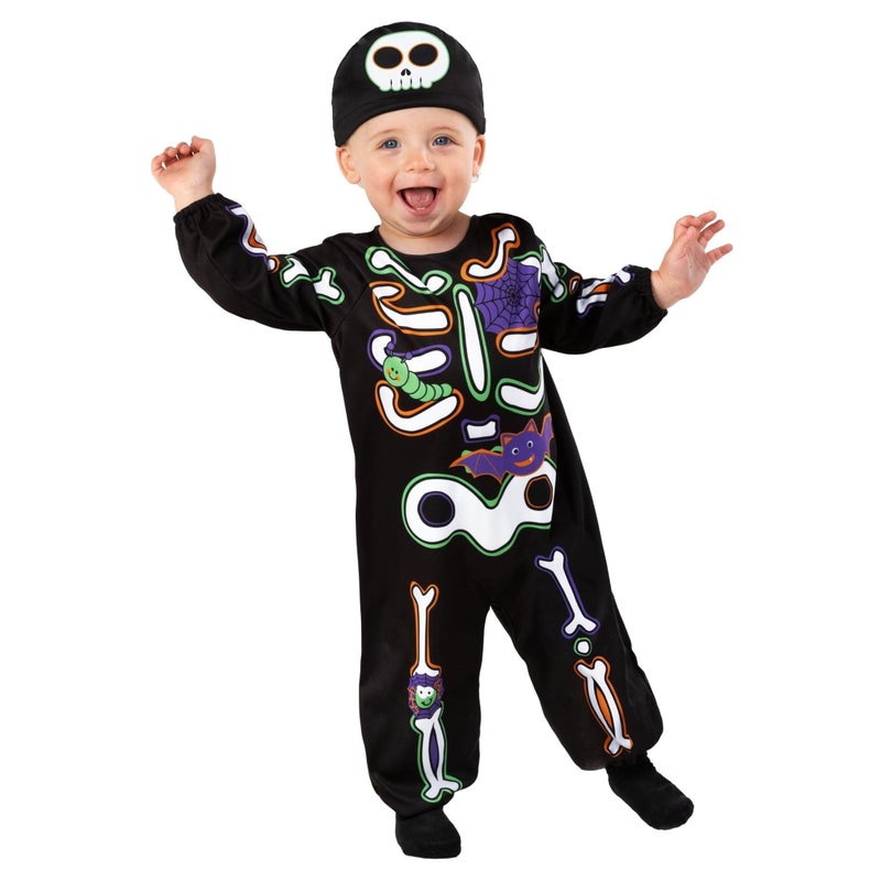Morph Skeleton Child Costume, Halloween Outfit Baby 0-12 Months, Dress for Baby and Child - Image 1