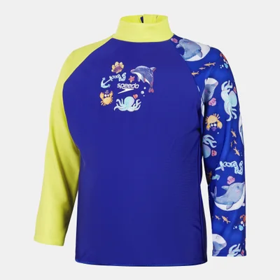speedo Kids' Digital Long Sleeve Swimming Rashguard