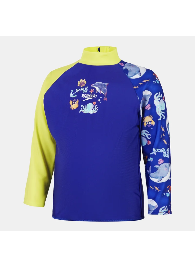 speedo Kids' Digital Long Sleeve Swimming Rashguard