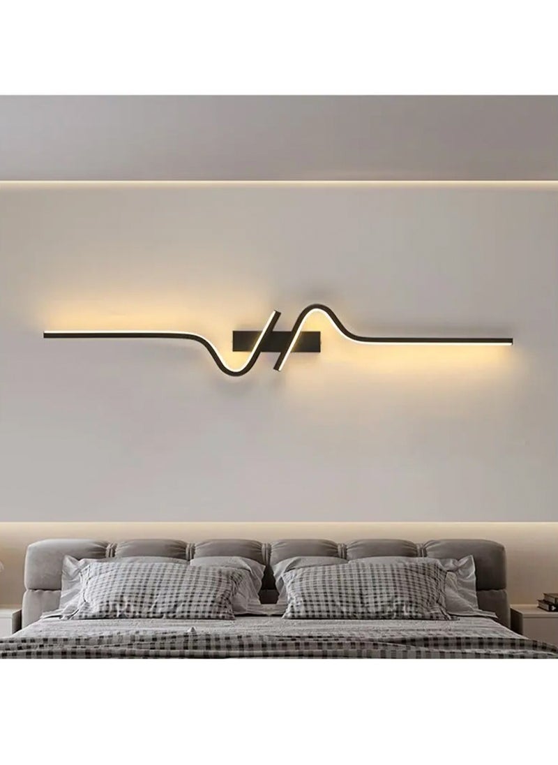 LOOPITYS （Tricolour light-100CM）Modern wall lights Home appliances Nordic style long lumen home decoration Bedroom dining room TV wall lighting fixtures，wall lamp  - Image 2