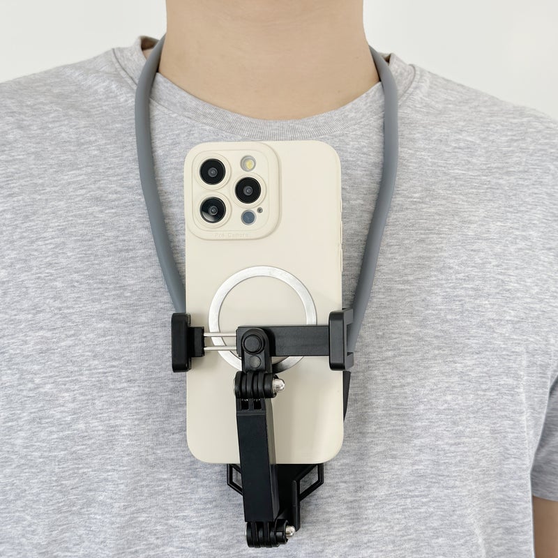 Extended Length Adjustable Hands Free Chest Mount For Iphone Action Cameras Vlog And Pov Recording System With Stable Back Strap Compatible With Smartphones And Action Cams Model A - Image 4
