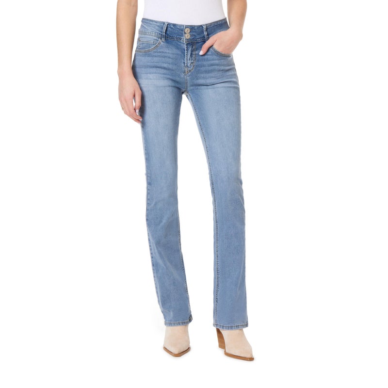 WallFlower Women's InstaStretch Luscious Curvy Bootcut Jeans, Albury, 0 - Image 3