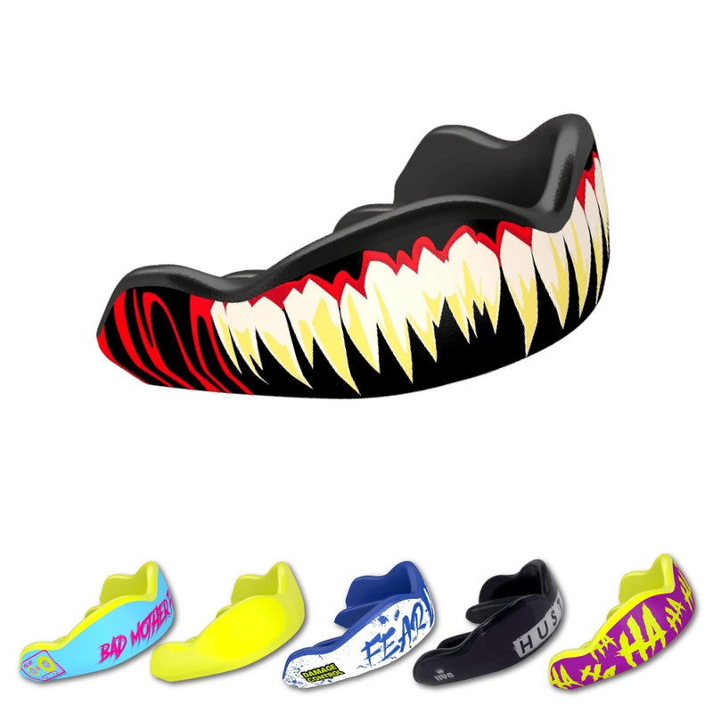 DAMAGE CONTROL High-Impact Mouth Guard â€“ Sports Mouthguard for Boxing, Football, Hockey, Lacrosse & Basketball, Protects Teeth & Jaw, Protective Mouthpiece for Adults & Youth (Adult, SymBite 2.0) - Image 1