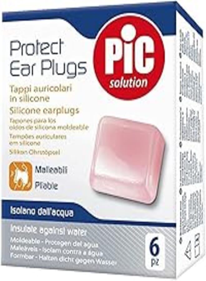 Pic Solution Pic Solution Artsana Protect Ear Plugs Tappi Auricolari in Silicone 6 Pezzi 