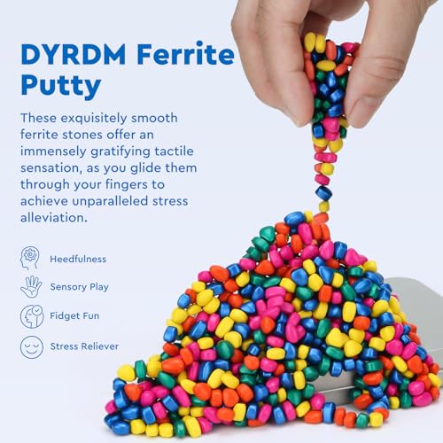 DYRDM 500 Original Ferrite Putty Multicolor Sensory Stones Adult Fidget Stress Relief Desk Office Item Ferrite Stones Stocking Stuffers Gifts - Image 5