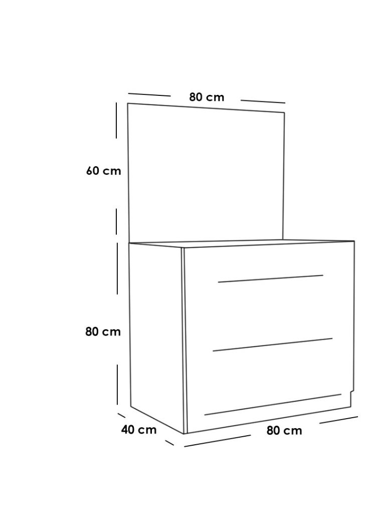 Furniture Factory European Union Engineered Wood 5-Piece Bedroom Set - White - Image 3