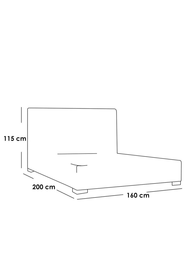 Furniture Factory European Union Engineered Wood 5-Piece Bedroom Set - White - Image 2